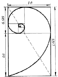 Реализация пропорции ЗС в спиральных структурах